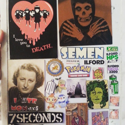 These are some of the magnets that will be available for sale at the Lancaster Punk Rock Flea Market