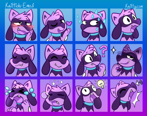 Riolu emoji for my telegram pack, Picarto channel and Discord Kaitty.club server. All of them have n