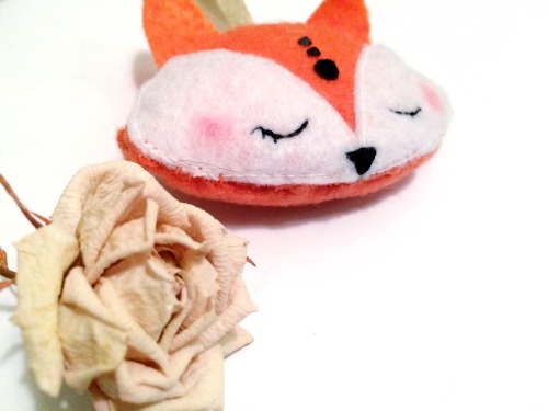 Both my donut and fox ornament are available for purchase!