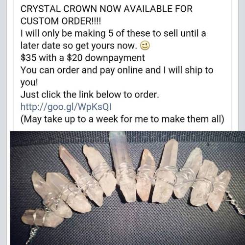 Here’s the link to order one :) goo.gl/WpKsQI #witchcraft #occult #crystals #jewelry #c