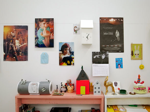 crispycrunchlunchpunch:  Yoshitomo Nara in his Studio from W Magazine 