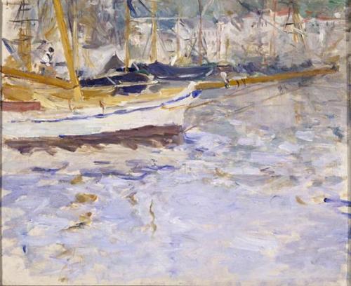 The Port of Nice, 1882, Berthe MorisotMedium: oil,canvas