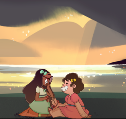 modern-hiccup:Connie and her cute date mateBackground