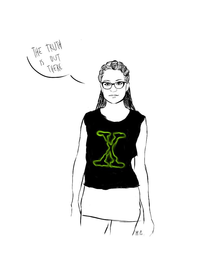 littlesestras:  ben-lyintous:  Cosima is an X-Files nerd and no one can convince