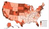 Life expectancy by US congressional districts.