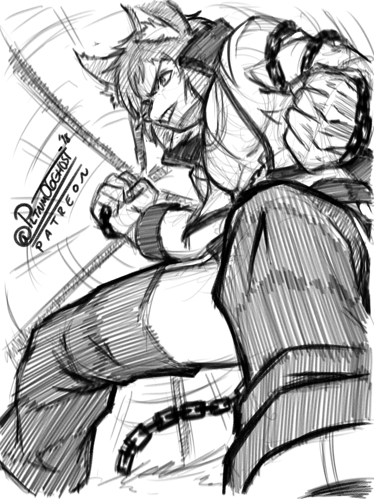 pltnm06ghost: June 2018 Patreon Sketches: 2 / 2 As with the previous set, names of