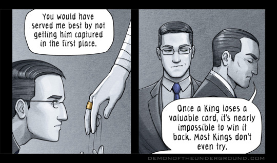 NEW PAGE! Chapter 4, Page 59 is up on Demon of the Underground’s main site! Behold, a bastard getting chewed out by a bigger...