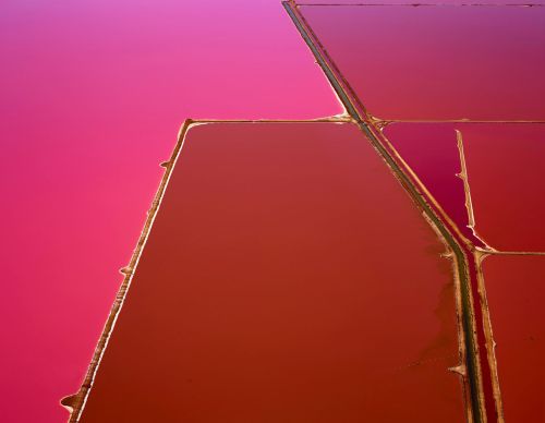 Salt ponds resemble watercolor paintings in these stunning photos by David Burdeny for his Salt Seri