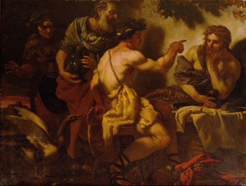 Jupiter and Mercury at the House of Philemon and Baucis, Johann Carl Loth, ca. 1659-62