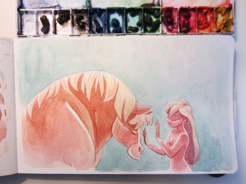 Sex fawnv:  Here’s a new watercolor piece (and pictures