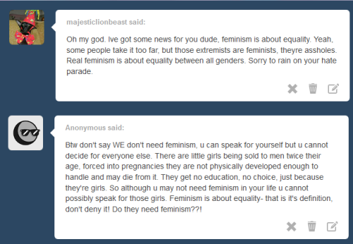tranblogger: anti-feminism-pro-equality:  sailor-2007-or10:  anti-feminism-pro-equality:  silenceeca