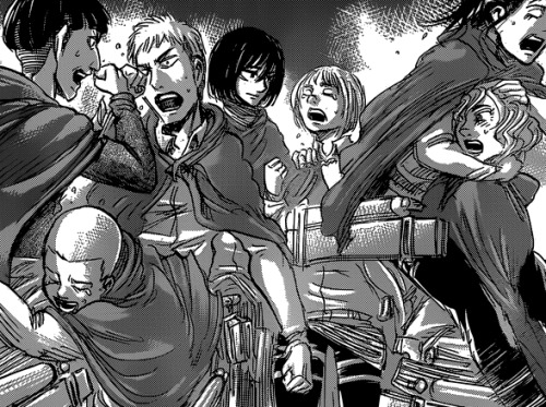 i-said-wait-levi:  armin’s tears of joy are an extra hard punch to the feels. he and the survey corps aren’t bad people, after all.