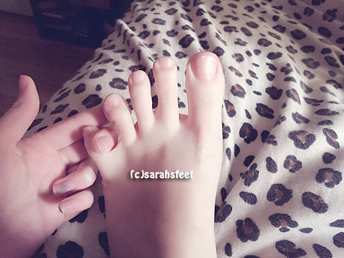 sarahsfeet: Bare toes, spread just for you guys! ♡裸足〜みんなのためだけに指を広げたよ！♡www.sarahsfeet.comClick