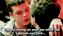 ksica:  OTP meme        Ian and Mickey - sad moments 
