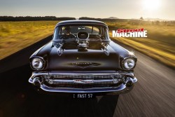 chromencurves:    1000 HP Blown 1957 Chevy 210  Photos from Street Machine, taken by Chris Thorogood.