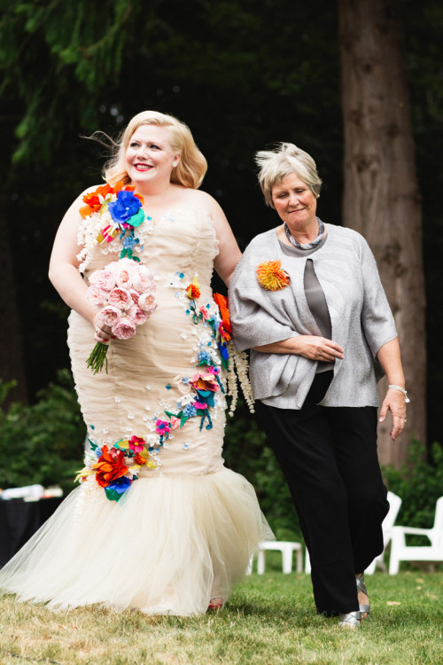 chubby-bunnies:  iheart3j5:  “I wanted to make a statement with my dress—I didn’t want to hide my body the way fat women are taught to. My friend Mark Mitchell and I came up with a strapless mermaid gown that hid nothing, simply because I thought