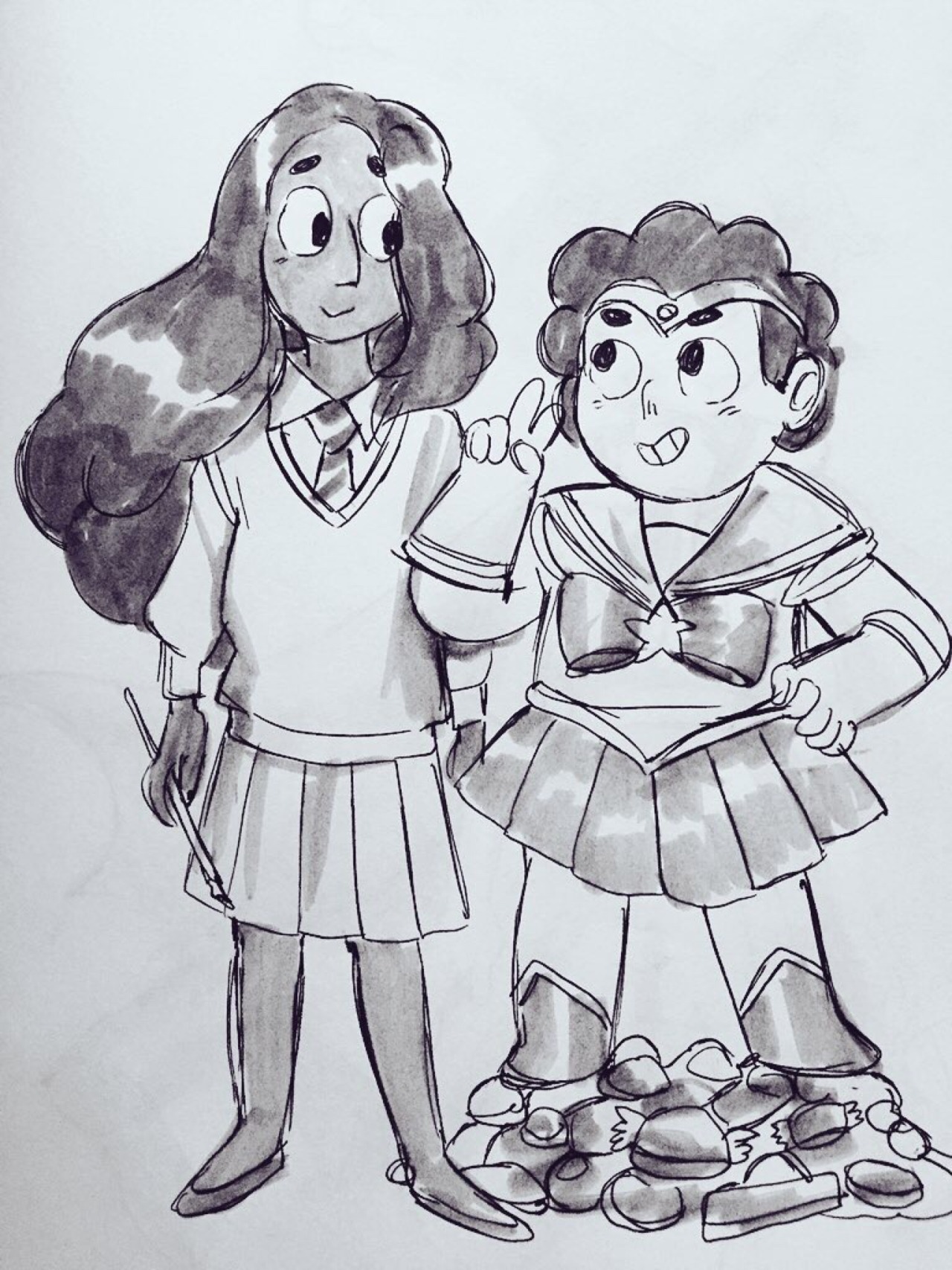 bevsi:  Connie and Steven on Halloween 👻🌺 