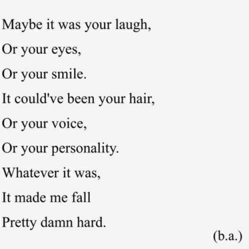 Quotes 'nd Notes - Maybe it was your laugh.. —via...