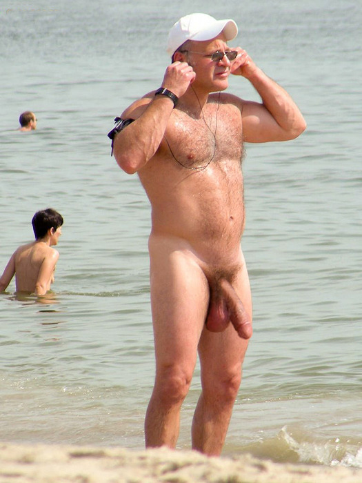 Nude beach dad