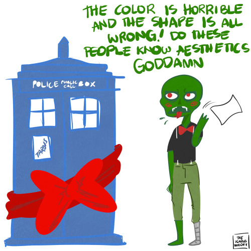 Because Galifreyans don’t know shit like they should all just go home and change their race to Califrey because the Lord of Time is schooling all of them in arts and crafts. Aesthetics, bitches. Aesthetics.  Caliborn being the 12th Doctor will