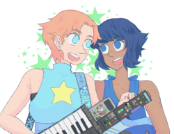 chimu-ke: In where Pearl and Lapis are an indie duo - for Day 3 of the @pearlapisbomb