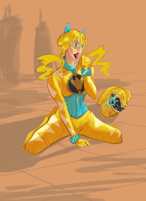 fascinationuniformed: iancooketapia: Kira Ford, Yellow Dino Thunder Power Ranger  As imagined i