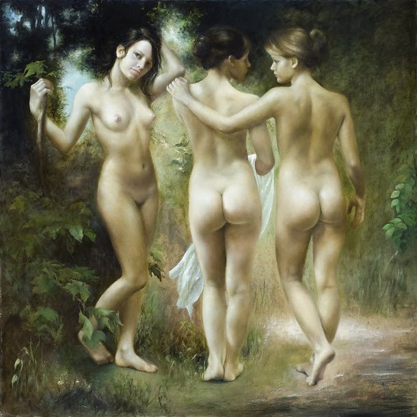16chakras:  The Three Graces by Yvonne Jeanette Karlsen (1966, Norwegian) 