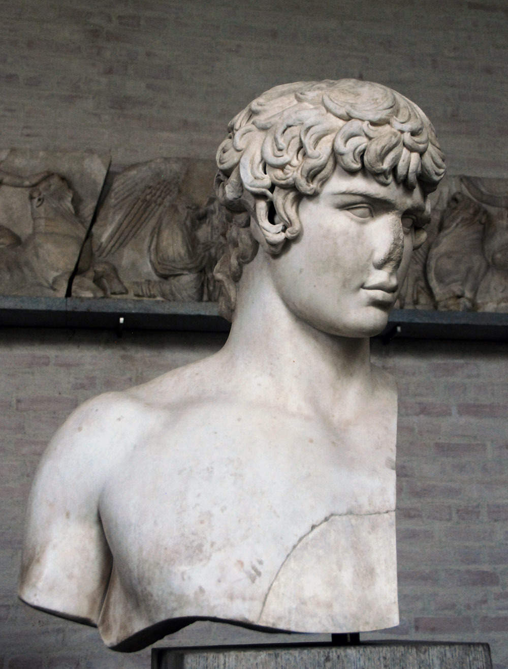 myglyptothek:  Antinous. C. 130 AD. Marble.  Glyptothek Munich. Inv. GL 400 myglyptothek: