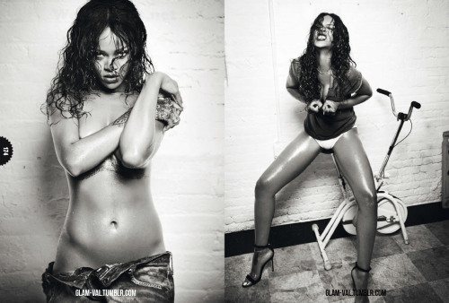 glam-val:  Spice Girl; Rihanna by Ellen von Unwerth for Esquire UK December 2014 