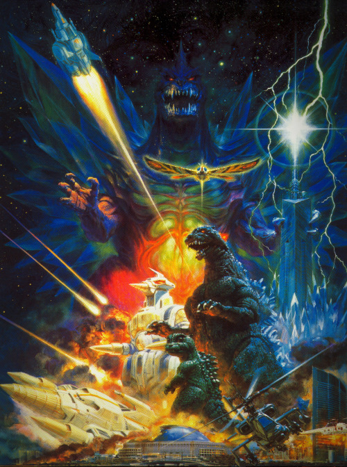 wani-ramirez:Godzilla movie posters by Noriyoshi Ohrai