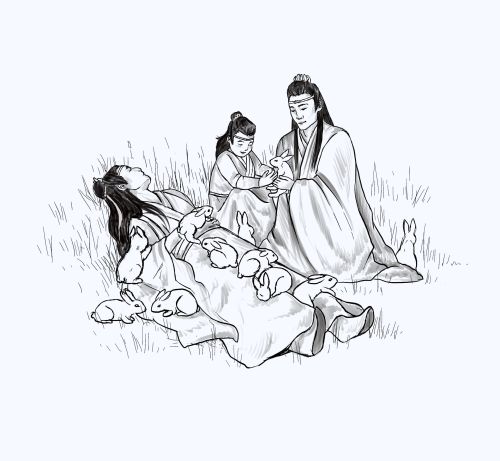 alightbuthappypen:So anyway we were talking about what if Lan Zhan fell asleep one time he took Yuan