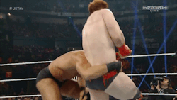 Would have been a nice wedgie if Sheamus didn’t have those grey trunks underneath!