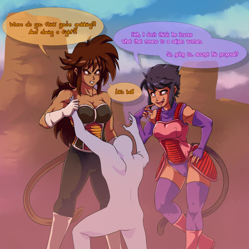  For an impromptu /v/ thread that was dead by the time I finished  it. It’d been a while I’d done the straight up just saiyan versions of  the girls. Where exactly ol’ anon was grabbing, I’ll leave up to you.  What it means to