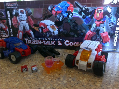 guess who fucking arrived on april fool&rsquo;s day, maketoys swerve and gears (aka trash-talk and c