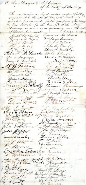 cityofbostonarchives: On this day in 1850, Francis Jackson, William Lloyd Garrison, and other abolit