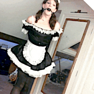 crossdresserbondage:  Can I be a sissified maid too? I’ll be a good little girl…