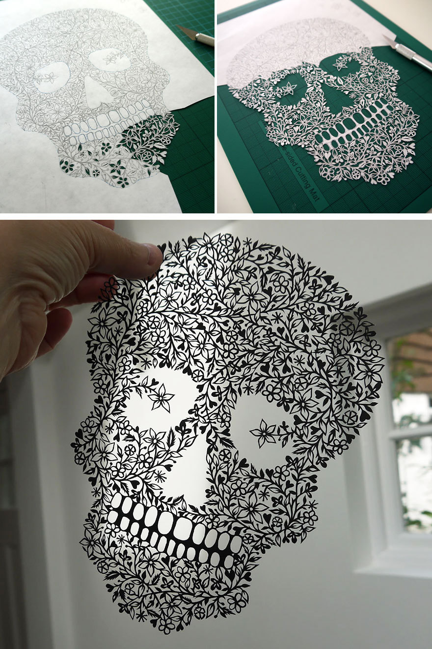 culturenlifestyle:  Artist Creates Mind-Bogglingly Intricate Paper Art Using a single