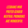 genderqueerpositivity:(Image description: four images in pink, yellow, and orange