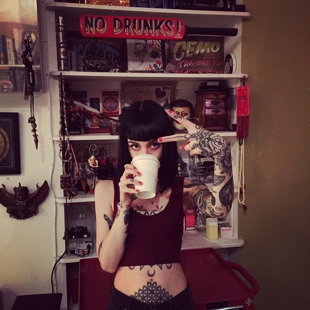 black-stabbath:  HOT CHOC ONLY- working at @kidsloveinkeast for the next couple of