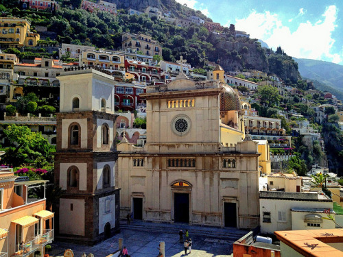 ysvoice:| ♕|  Duomo di Positano - Amalfi coast  | by © Ron Gunzburger