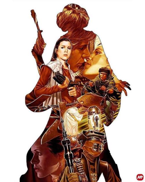 sorens2015:what a perfect tribute!Carrie Fisher tribute by Mark Brooks @markbrooksart