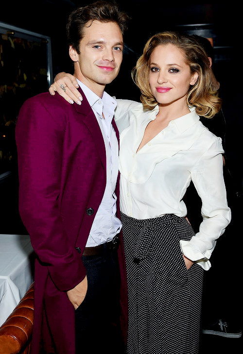 fysebastianstan:Sebastian Stan and Margarita Levieva attend the after party for the premiere of ‘Clo