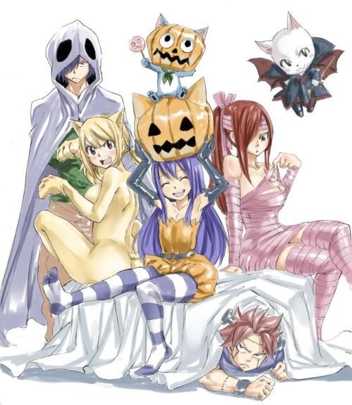 kodanshacomics:  Happy Halloween from Hiro Mashima! 