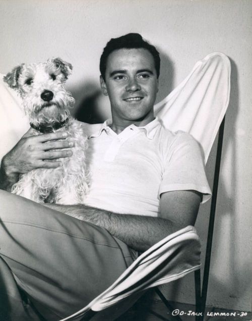 Actor Jack Lemmon with foxy beauty
