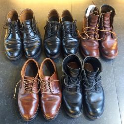 redwingshoestoreamsterdam:  One for the road. A lot of spit shine conditioned Red Wing Shoes today! Today was a good day, thank you so much for all the boots! See you next time! | http://ift.tt/180OFjM | http://ift.tt/1RA6o8g