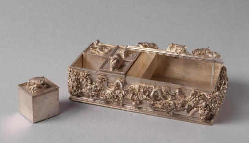 Cast-silver writing utensil box made by Wenzel Jamnitzer, c. 1560-1570.(Via JSTOR)