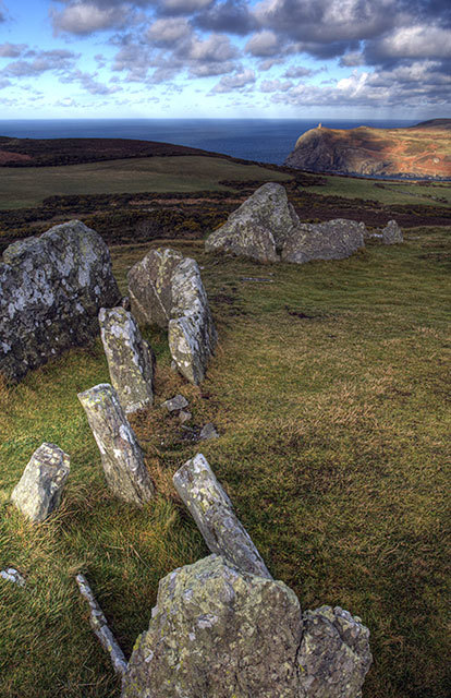 archaicwonder:  Haunted Meayll Hill Stone Circle, Isle of ManMeayll Hill (Mull Hill)