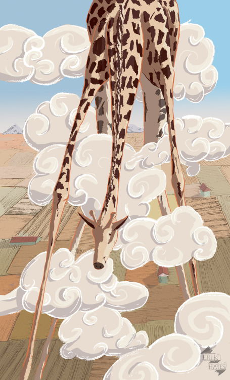 erikjhayes:  Giraffe Illustration! This was a lot of fun!erikjhayes.tumblr.com 