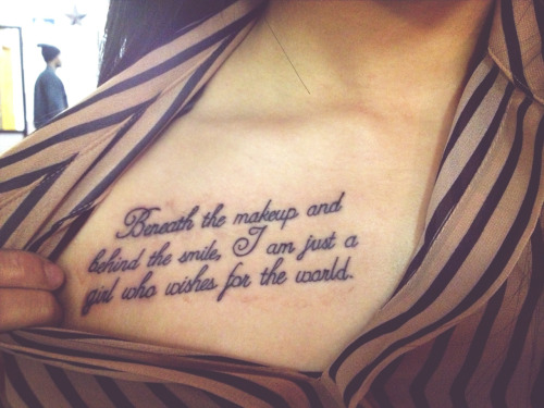 Love quote tattoos for women