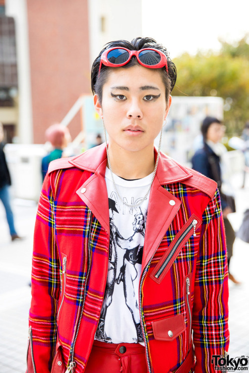 tokyo-fashion:Japanese students 15-year-old Hiroto, 16-year-old Haruki, 17-year-old Katsuya, and 17-year-old Daiki on the street in Tokyo wearing fashion by Gucci, Supreme, Burberry, Prada, Nerdy, Louis Vuitton, Maison Margiela, Versace, Loewe, UNIQLO,
